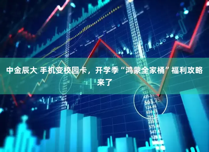 中金辰大 手机变校园卡，开学季“鸿蒙全家桶”福利攻略来了